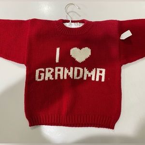 I ❤️ GRANDMA knit sweater